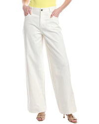 Staud X Wrangler Grayson White Wide Leg Jean