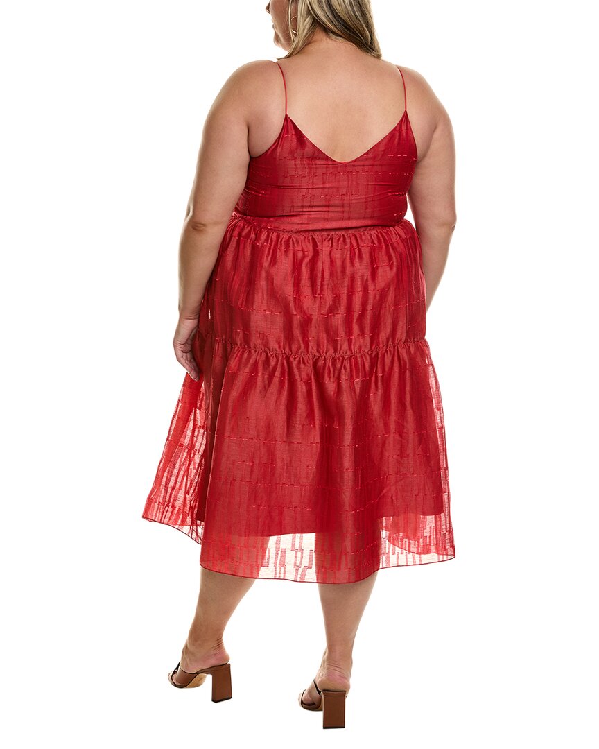 lafayette lace dress Lafayette 148 New York Plus Hartford Linen & Silk-Blend Maxi Dress