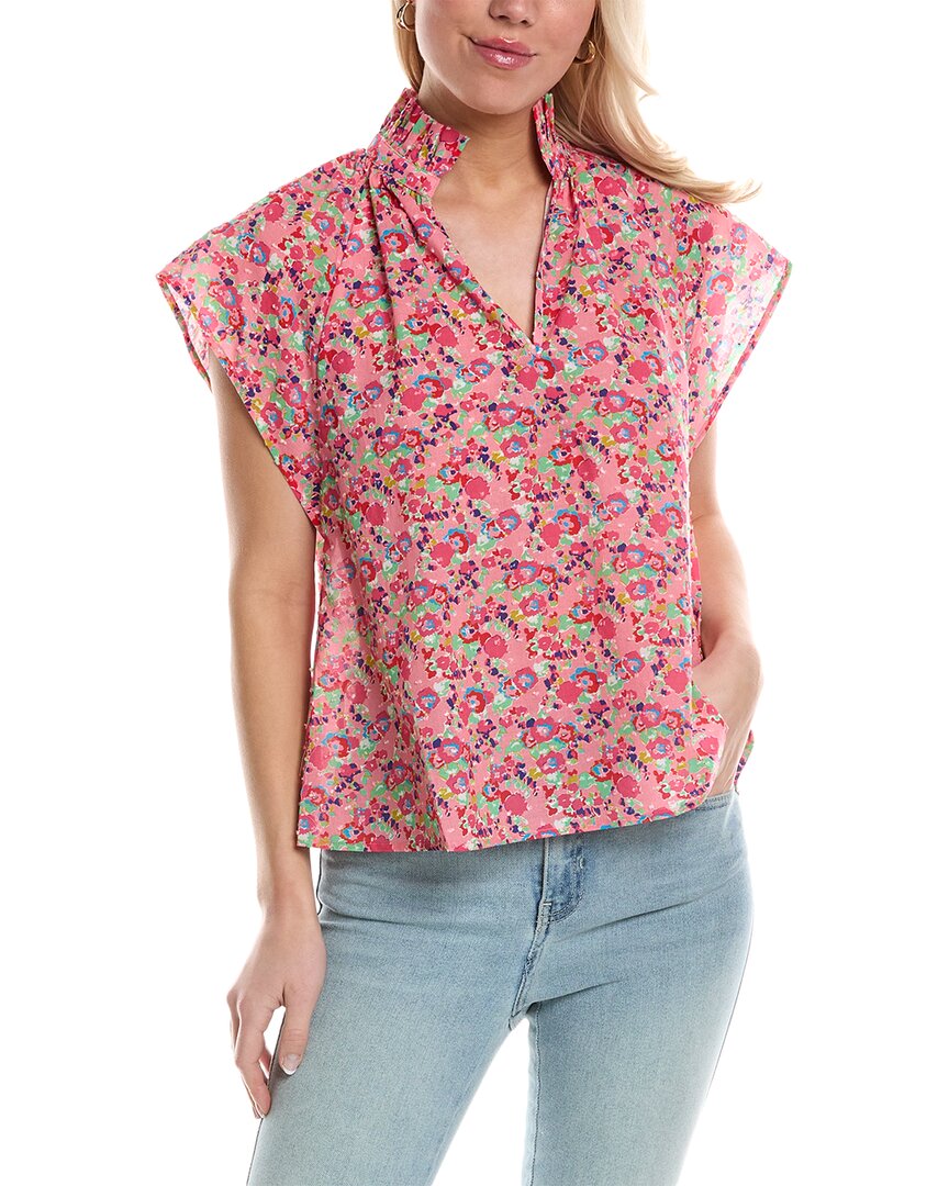 Crosby By Mollie Burch Wilkes Top Pink Regular 00 (XXS)