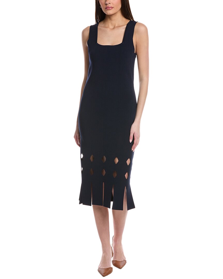 St. John Elascose Half Milano Knit Midi Dress