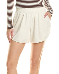 Electric Rose Linen-Blend Track Short Beige Regular 0 (XS)