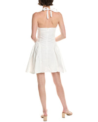 Abbey Embroidered Neckline Mini Dress