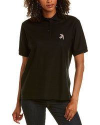 Burberry Pique Polo Shirt Black Regular 00 (XXS)