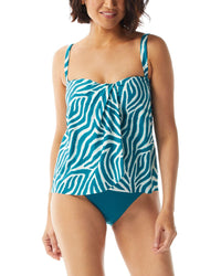 Coco Contours Clarity Bandeau Tank Blue Regular 8 (M)