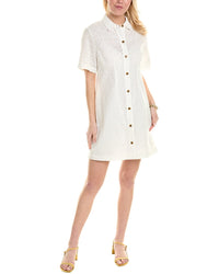 Rebecca Taylor Eyelet Shirtdress White 0