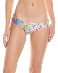 Luli Fama Ruched Back Bottom Blue