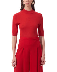 Carolina Herrera Turtleneck Wool Top Multi