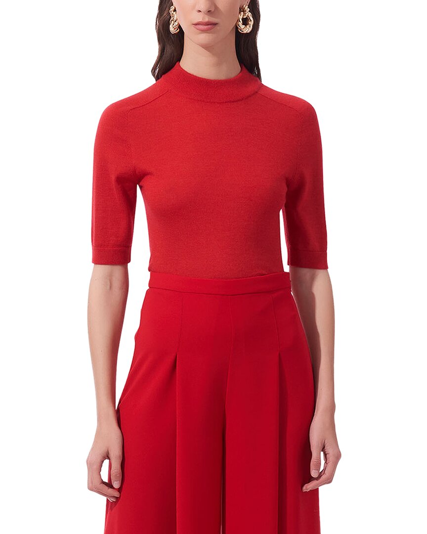 Carolina Herrera Turtleneck Wool Top Multi