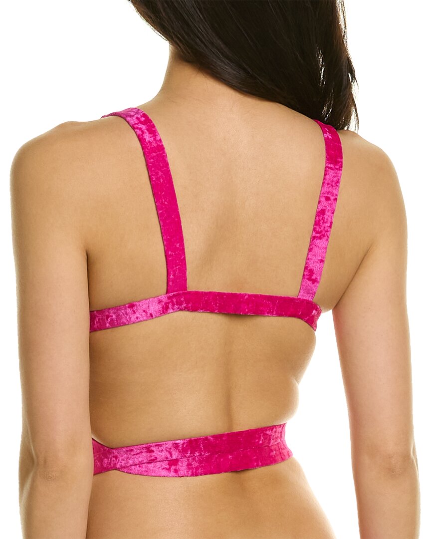 Versace Medusa 95 Velvet Bikini Top