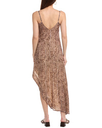 Chaser Leopard Printed Kiss Slip Dress