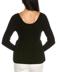 Rebecca Taylor Peplum Wool Pullover
