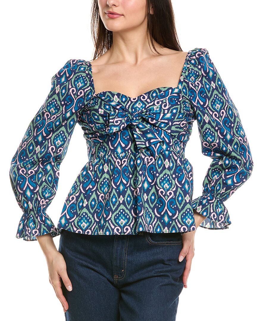 Sail To Sable Bow Front Top Blue
