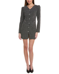 Lea & Viola Tweed Mini Dress Black
