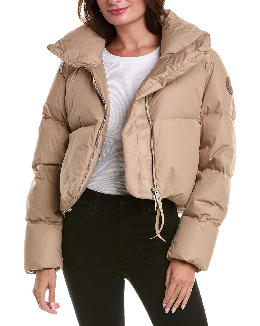 Canada Goose Garnet Quilted Down Jacket Regular 16 (XL) Beige