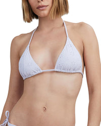 Solid & Striped The Iris Bikini Top Purple Regular 8 (M)