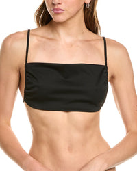 Weworewhat Ruched Bandeau Top Black Regular 16 (XL)