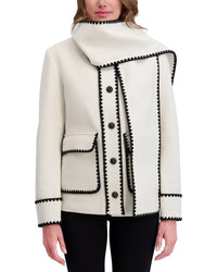 Kensie Kensie Scarf Collar Jacket