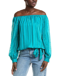Vince Camuto Off-The-Shoulder Blouse Regular 4 (S) Blue