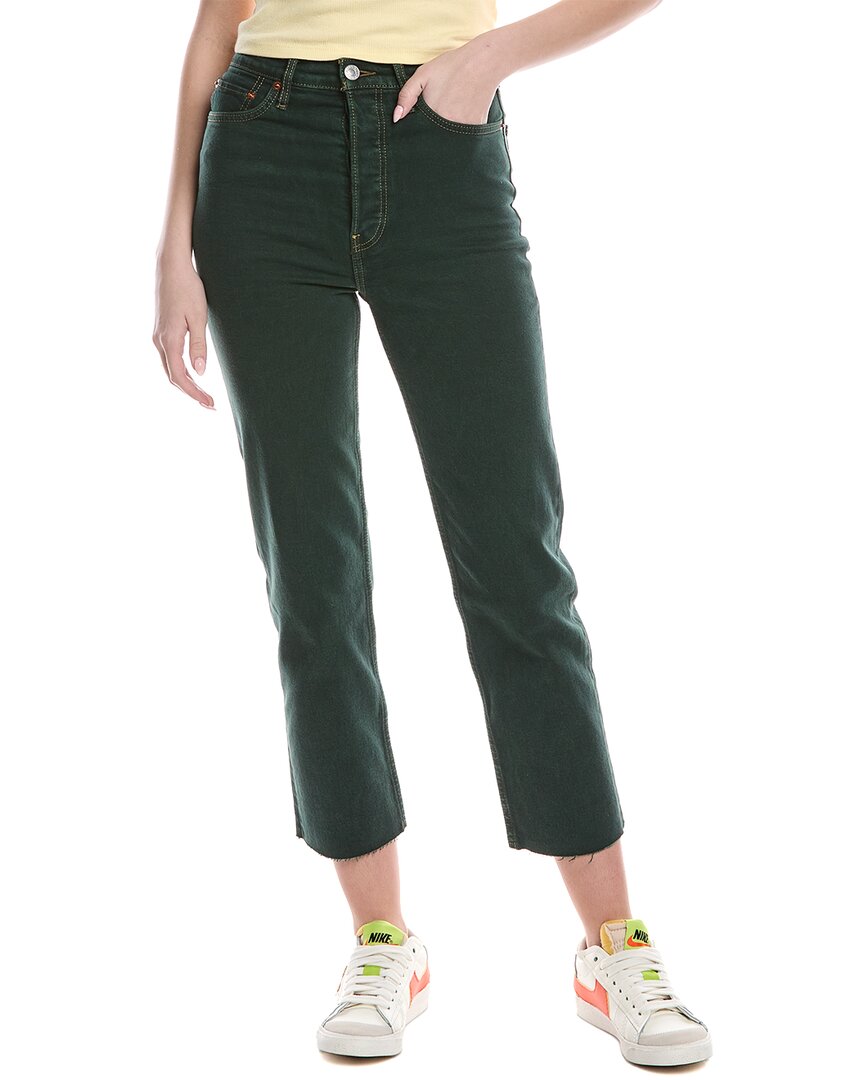 Re/Done 70S Ultra High-Rise Washeve Stovepipe Jean Blue