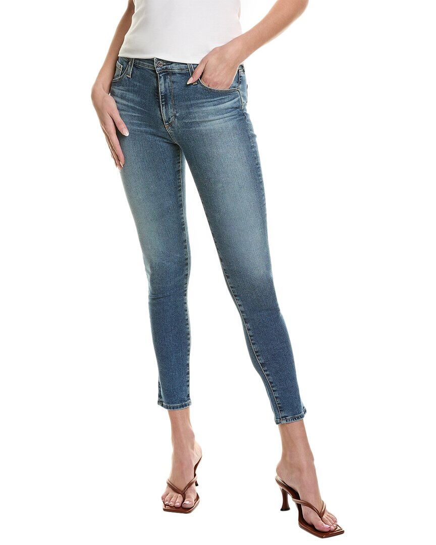Ag Jeans The Farrah Spiritual High-Rise Skinny Ankle Cut Blue 23" Waist