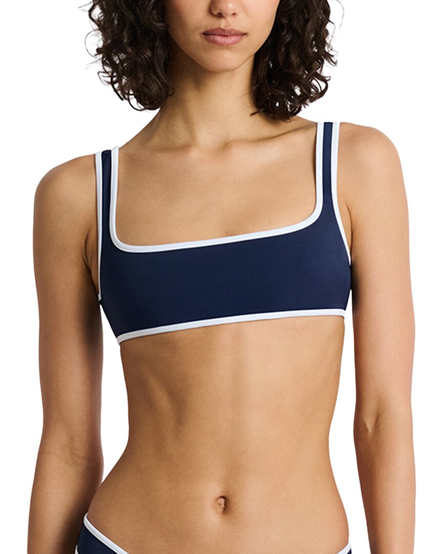 Onia Claire Bikini Top Blue