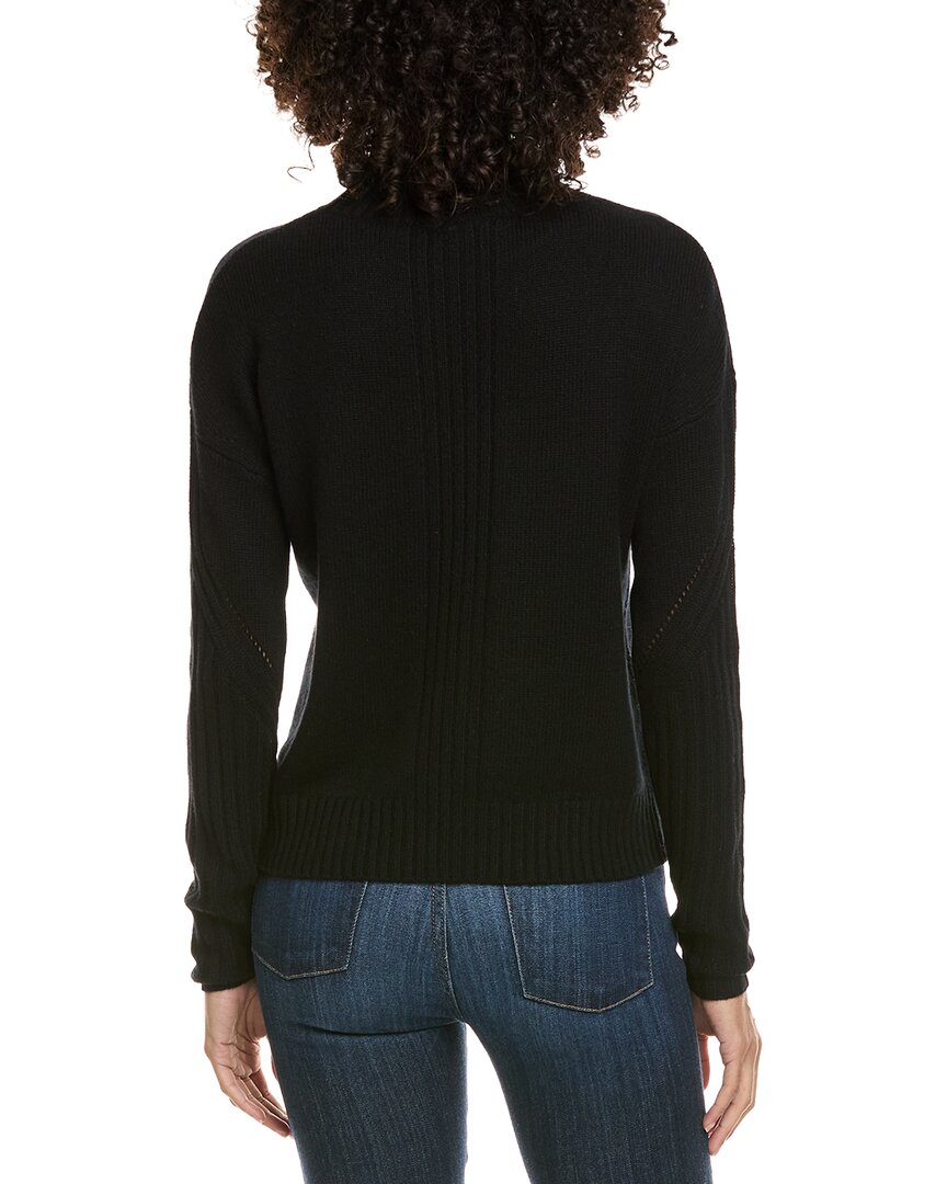 Incashmere Mock Sleeve Stitch Wool & Cashmere-Blend Sweater