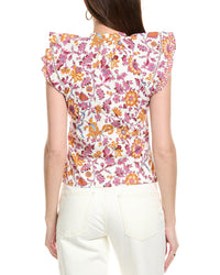 Derek Lam 10 Crosby Najah Ruffle Sleeve Blouse