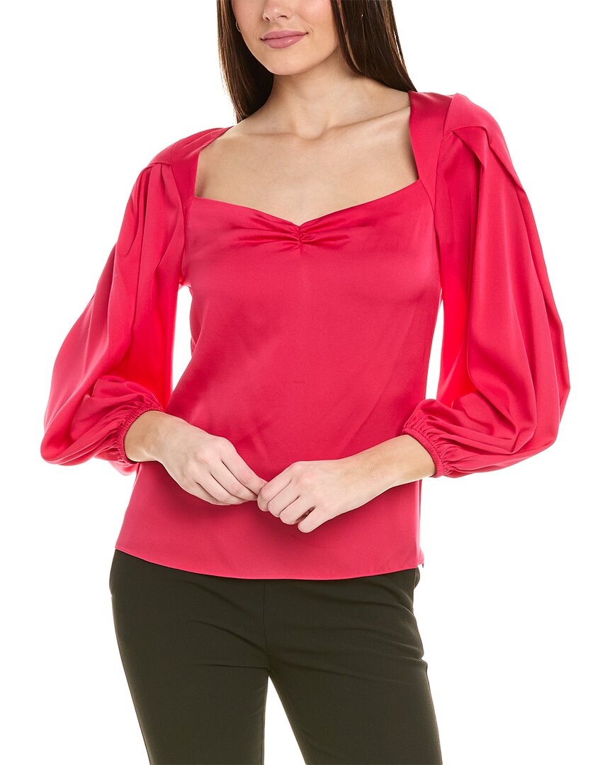 Ungaro Jovanna Silk-Blend Blouse Red
