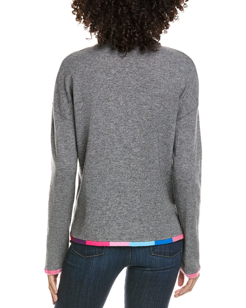 Incashmere Stand Neck Wool & Cashmere-Blend Sweater