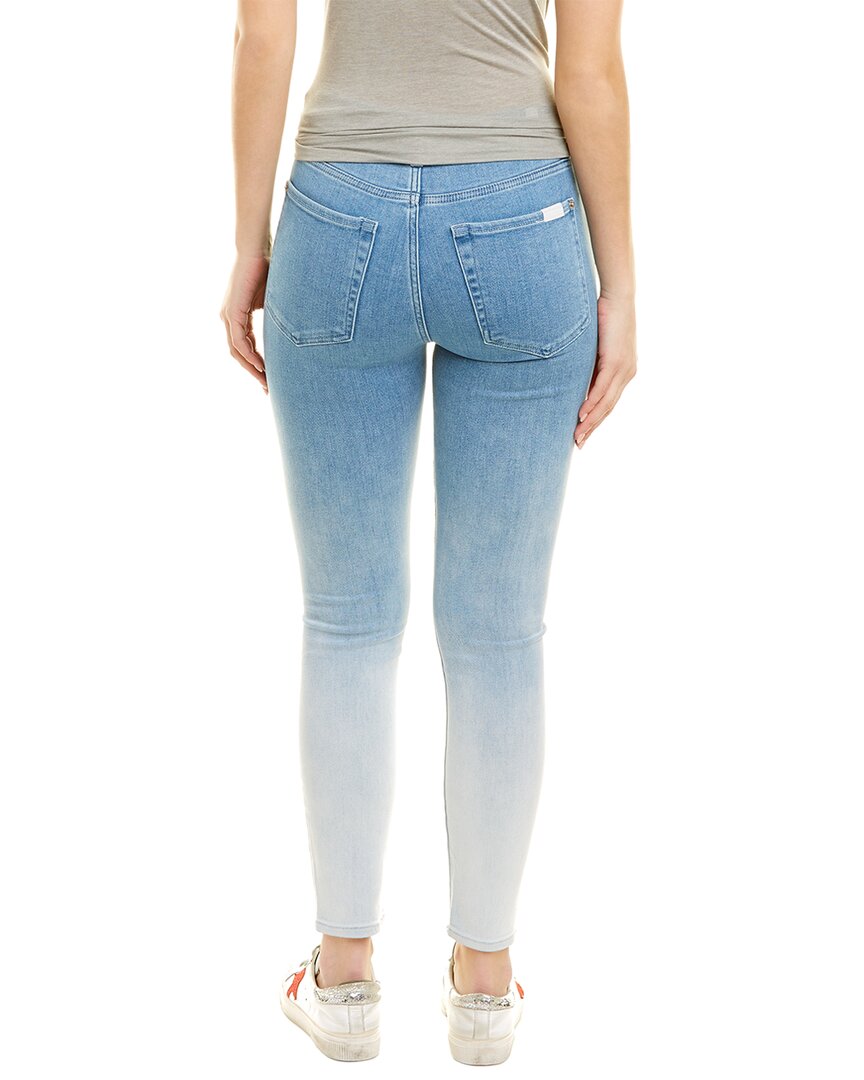 7 For All Mankind Ombre Sunstripe High-Rise Ankle Skinny Jean