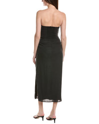 Vix Sonny Linen-Blend Midi Dress
