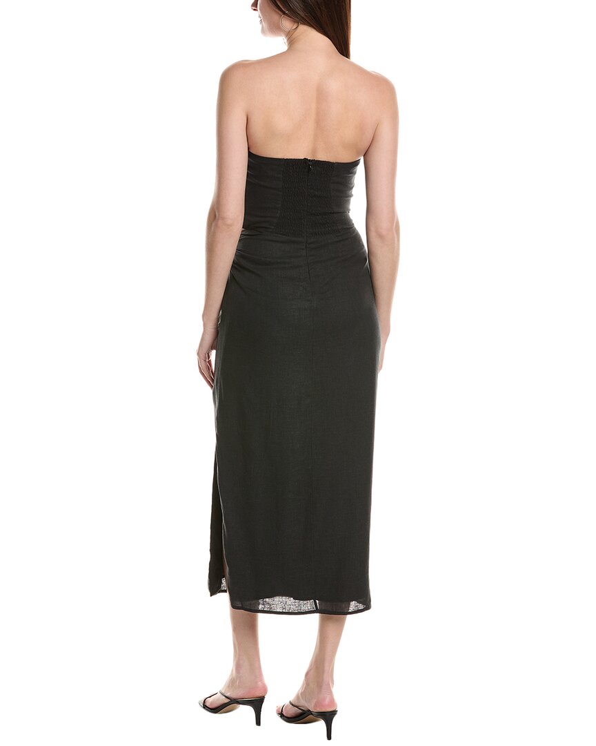 Vix Sonny Linen-Blend Midi Dress