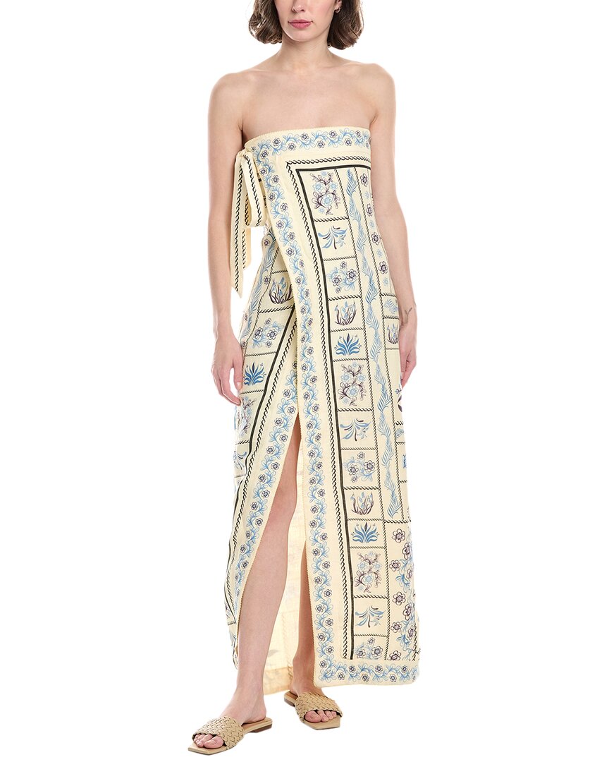 AGUA BY AGUA BENDITA Agua By Agua Bendita Tinaja Silk-Blend Caftan