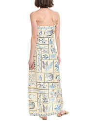 AGUA BY AGUA BENDITA Agua By Agua Bendita Tinaja Silk-Blend Caftan