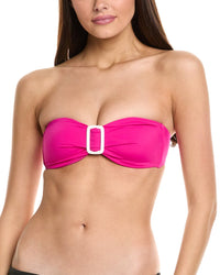 Milly Margot Bandeau Bikini Top Pink Regular 4 (S)