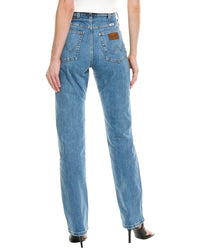 Staud X Wrangler The Everyday Mid Blue Jean
