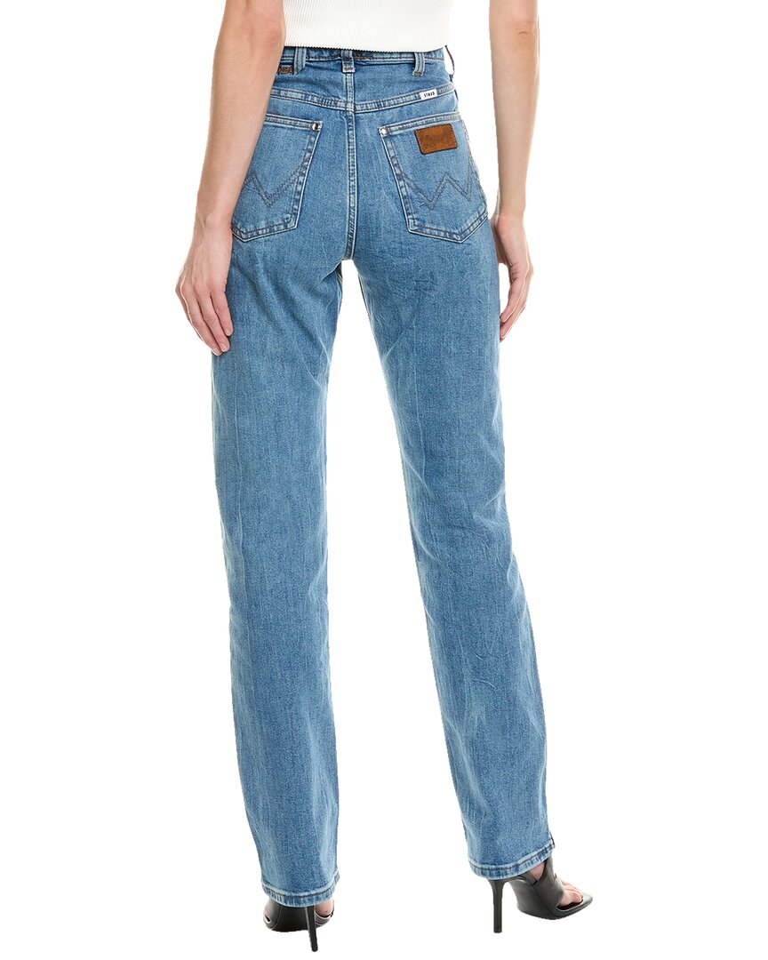 Staud X Wrangler The Everyday Mid Blue Jean