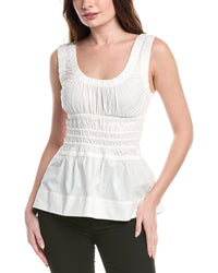 Proenza Schouler Gathered Tank Top Beige 0