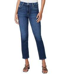 Paige Cindy Emotion Distressed Straight Leg Jean Blue