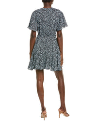 Cece Raglan Fluted Hem Mini Skater Dress