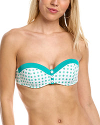 Paolita Alexandria Eden Bandeau Bikini Top Green Regular 16 (XL)
