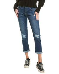 7 For All Mankind Josefina Feminine Boyfriend Jean Blue 24" Waist