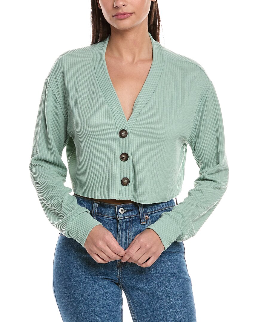 Hashttag Crop Top Green