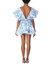 Carolina Herrera Wide Gathered Waist Mini Dress