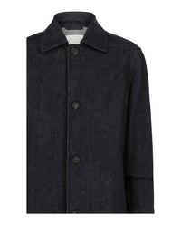 Ferragamo Mens Denim Button-Up Jacket