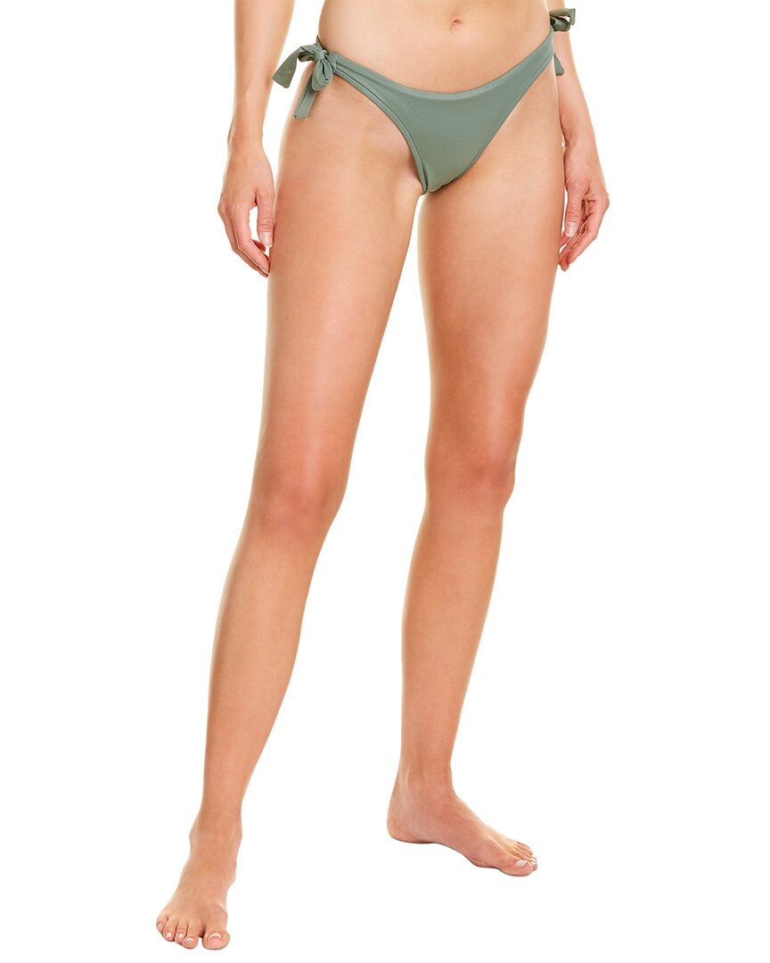 Sports Illustrated Swim Sash Tie Bikini Bottom Green