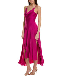 Nicholas Nicholas Elsie Ruffle Slit Silk-Blend Gown
