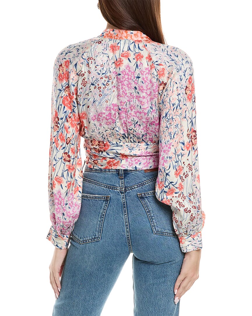 Reiss Reiss Elle Meadow Print Tie Front Top