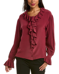 Etro Silk Shirt Red 38