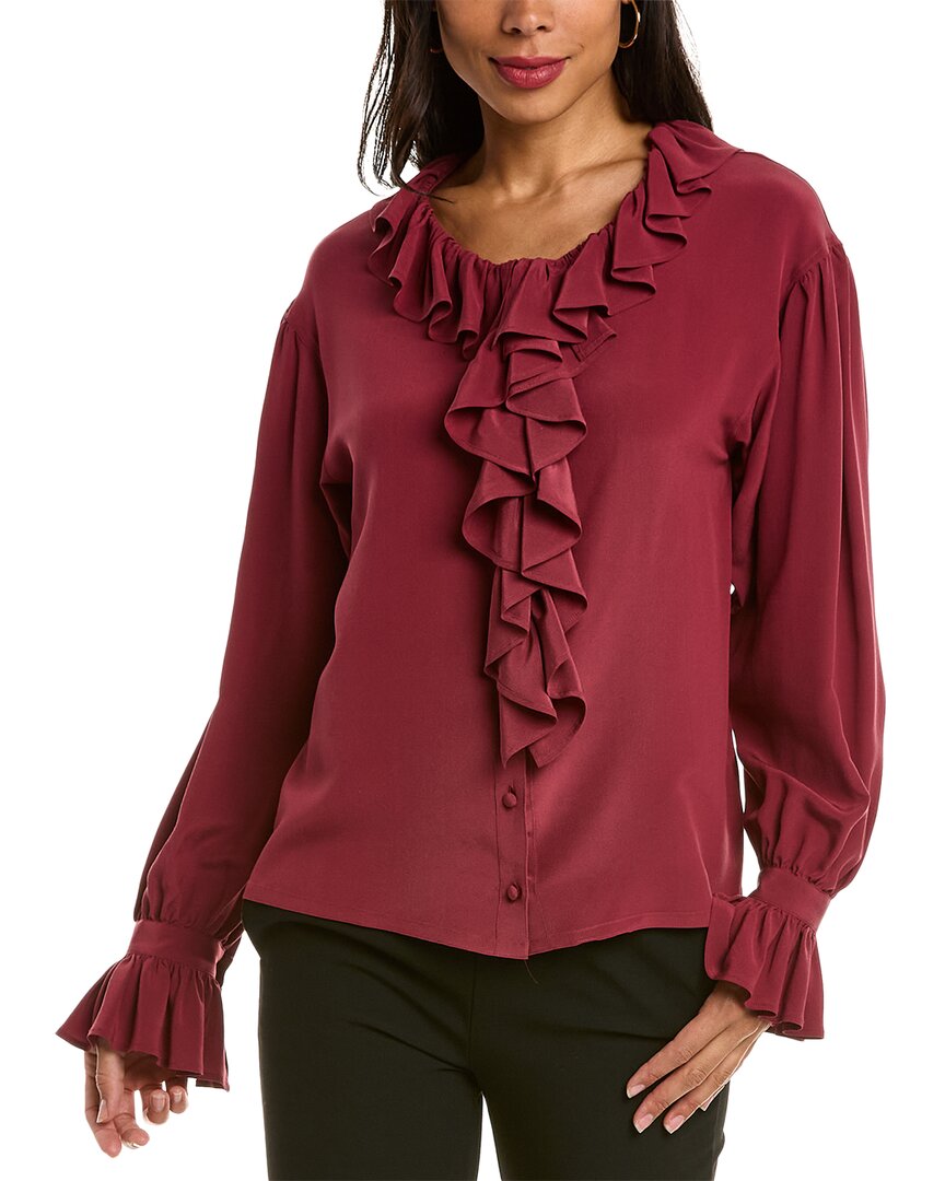 Etro Silk Shirt Red 38